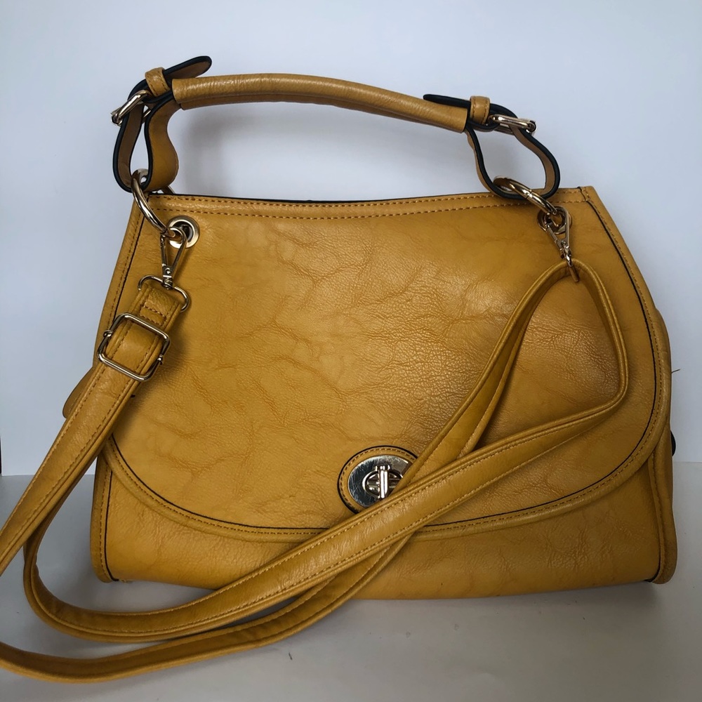 Yellow satchel/crossbody bag